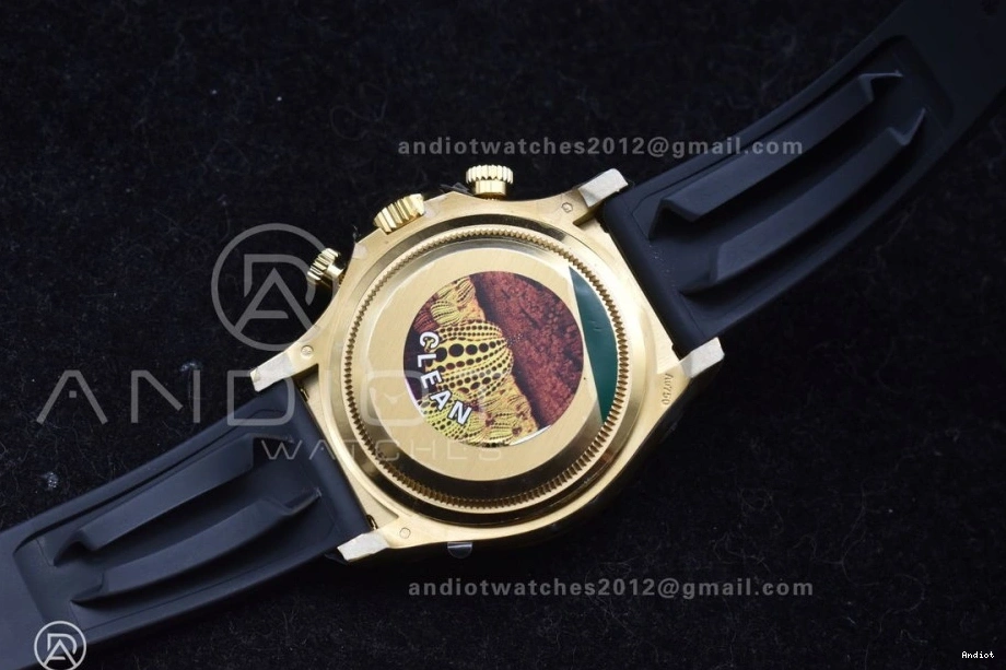 1:1 Best Daytona 126518 Oysterflex Clean Dial Edition YG on Strap 2023 SH4131 0322